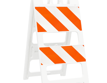 Plasticade® All-Plastic Type II Barricade (12" Top, 8" Bottom) - EG Sheeting
