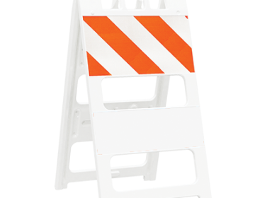 Plasticade® All-Plastic Type I Barricade (12" Top) - HIP Sheeting