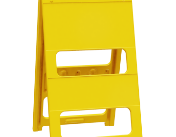 Plasticade® All-Plastic Barricade Yellow