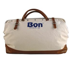 Heavy-Duty Canvas Bag with Leather Bottom