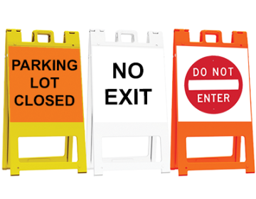 Squarecade™ 45" Portable Sign Stand with Legend