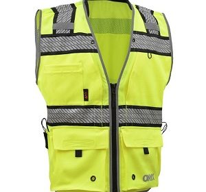 Onyx Class 2 Rip Stop Safety Vest - Lime