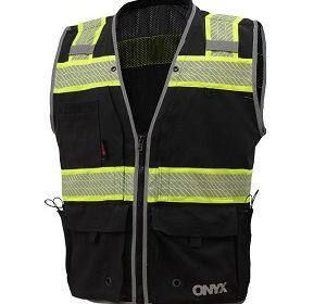Onyx Class 2 Rip Stop Safety Vest - Black