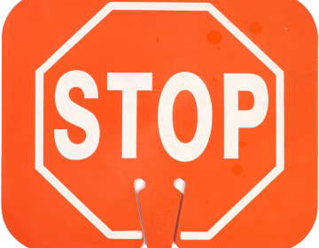 STOP Traffic Cone Sign