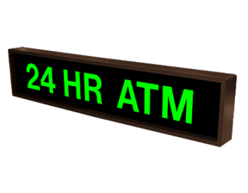 24 HR ATM LED Sign - Backlit