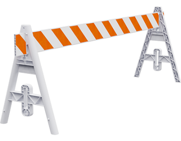 Omni™ A-Frame Barricade Kit (Two Legs and One 1x8 Board)