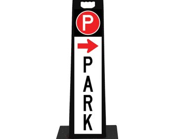 Vertical Panel 45" Parking Lot Sign (PARK Arrow)