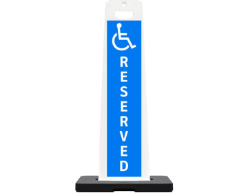 Vertical Panel 45" Parking Lot Sign (HANDICAP Symbol)