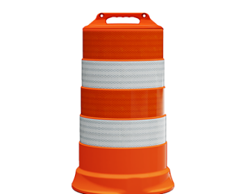 Commander™ Traffic Drum (6" HIP Sheeting)