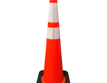 36" Orange Slimline Traffic Cone (4" & 6" Collars) - 10 lbs.