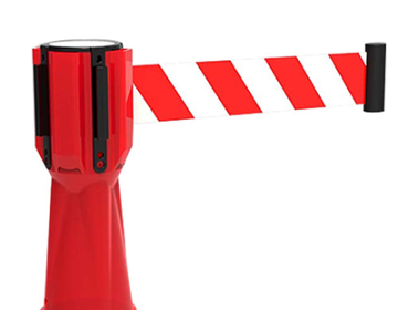 Retractable Belt Traffic Cone Topper - 10'