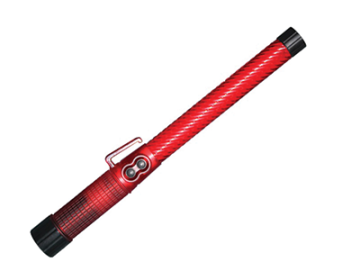 16" Red LED Traffic Baton with Siren
