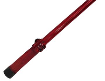 21" Red LED Traffic Baton with Siren