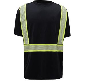 Class 2 Anti-Snag Safety T-Shirt - Black