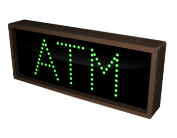 ATM LED Sign (Green) - Direct-view