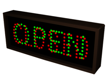 OPEN | CLOSED LED Sign (Direct-view) - 7" H x 18"