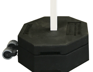 Rubber Base Portable Sign Stand System - 90 lb