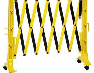 Expandable Indoor Portable Plastic Barricade Gate (Wheels)