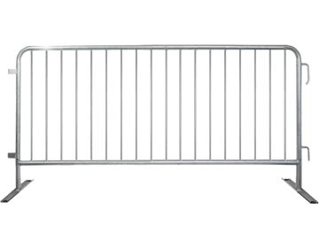 CrowdMaster™ Heavy-Duty Steel Barricades with Flat Base 6.5'