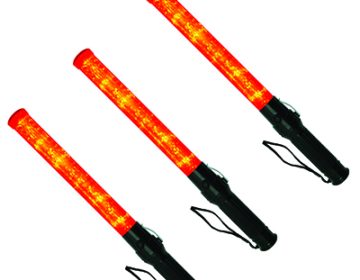 17" Flashlight Baton, Magnetic Base - 6 Pack