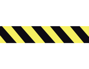Barricade Tape (Yellow & Black Stripe) - 1000'