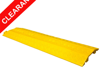 4" x 1" Single-Channel Yellow TPU Dropover Cable Cover
