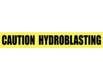 Barricade Tape (CAUTION HYDROBLASTING) - 1000'