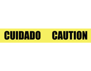 Barricade Tape (CUIDADO CAUTION) - 1000'