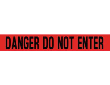 Barricade Tape (DANGER DO NOT ENTER) - 1000'