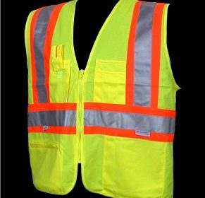 Class 2 Safety Vest 2" Reflective Stripes - 10 Count