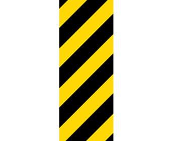Diagonal Warning Sign