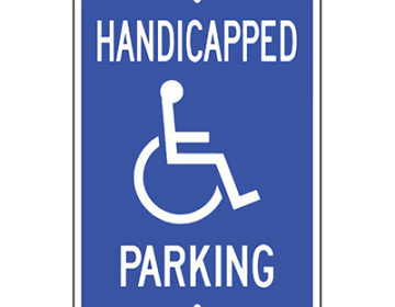 Aluminum Handicapped Parking Sign