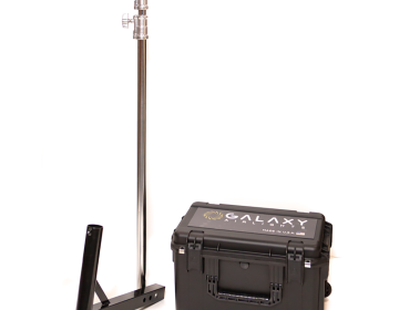 Portable LED Balloon Light Tower with Pole and Hitch Mount