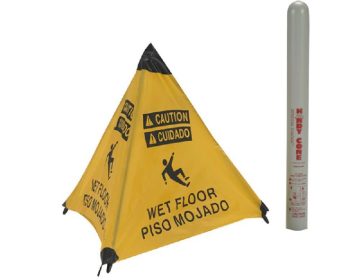 Caution Wet Floor Sign (Bilingual)