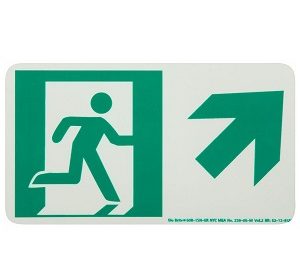 Directional Egress Signs 4.5" x 8"