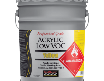 Acrylic Low VOC Traffic Paint - 5 Gal Black