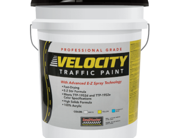 Velocity Fast-Drying EZ Spray Traffic Paint - 5 Gal Blue