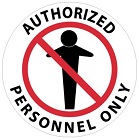 Authorized Personnel Only Floor Sign