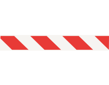 Barricade Tape (Red & White Stripe) - 1000'