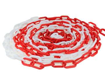 82 Foot Bi-Color Plastic Chain with 2" Links