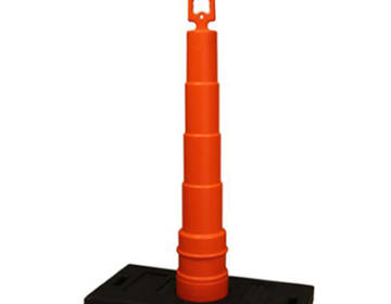 39" Perimeter Defender™ Warning Line Post (with 30 lbs Base)