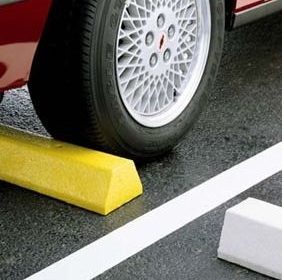 6' Plastic Parking Block Standard, 4" H