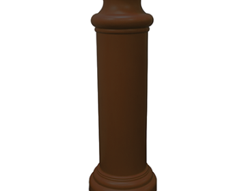 Pawn Decorative Bollard Cover - 10" x 49"