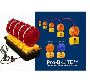 Pro-B-LITE Rechargeable Sequential Barricade Light - 5 Count