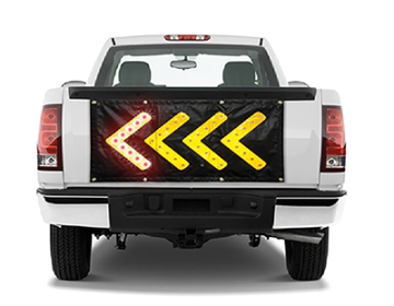 Magnetic Vehicle LED Arrow Sign