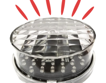 Red PAR46 Light Bulb for Railroad and Traffic Signal