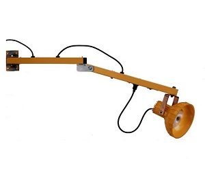 Single Swing-Arm Dock Light 40" Polycarbonate LED