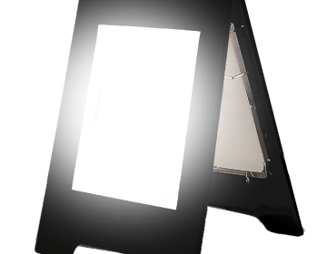 Backlit LED A-Frame Portable Sign Stand
