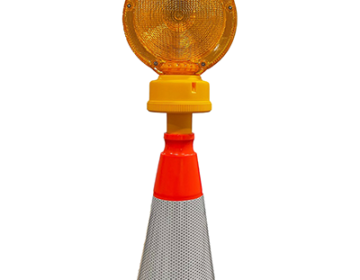 Amber Traffic Cone Barricade Light