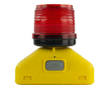 Solar-Powered 360 Degree Type D Barricade Light (Red)